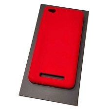 Чехол накладка для XIAOMI Redmi 4A, силикон, цвет красный