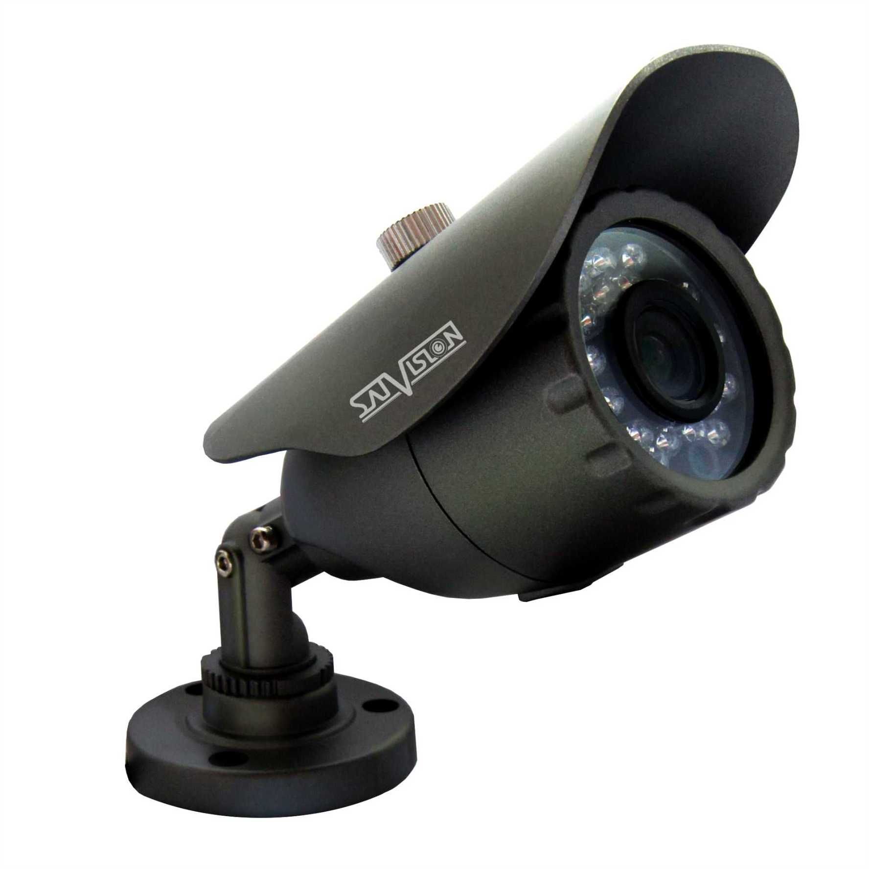 SVC-S19 (2.8мм) Видеокамера цветная уличная, 1.0 Mpix, объектив 2.8 мм, ИК-подсветка до 20 м, с OSD джойстиком, в металлическом корпусе, 12В.
