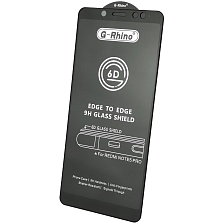 Защитное стекло 6D G-Rhino для XIAOMI Redmi Note 5 Pro, цвет окантовки черный