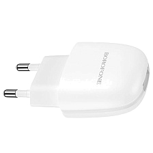 СЗУ (Сетевое зарядное устройство) BOROFONE BA49A , 2.1A, 1 USB, цвет белый СЗУ (Сетевое зарядное устройство) BOROFONE BA49A , 2.1A, 1 USB, цвет белый