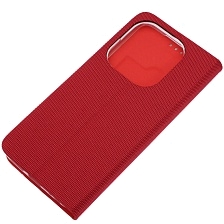 Чехол книжка MESH для INFINIX HOT 40i, SMART 8, SMART 8 Plus, текстиль, силикон, бархат, визитница, цвет красный