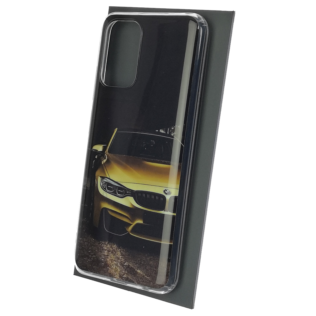 Чехол накладка для XIAOMI Redmi Note 10, Redmi Note 10S, POCO M5s, силикон, рисунок BMW золотистый