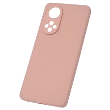 Чехол накладка Soft Touch для HUAWEI Honor 50, Nova 9, силикон, матовый, цвет песочно розовый