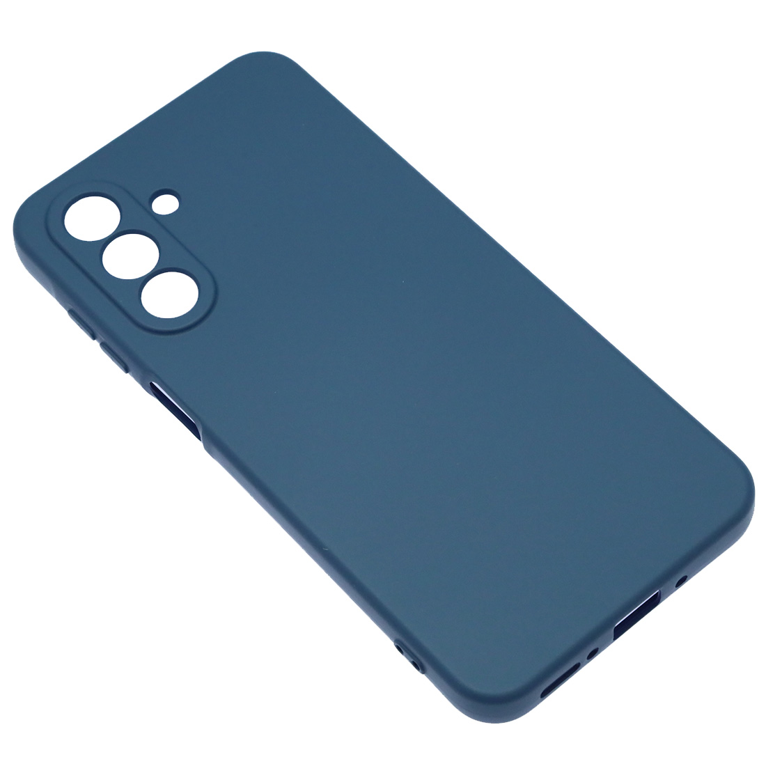 Чехол накладка NANO для SAMSUNG Galaxy A26 5G, Galaxy A17, защита камеры, силикон, бархат, цвет темно синий