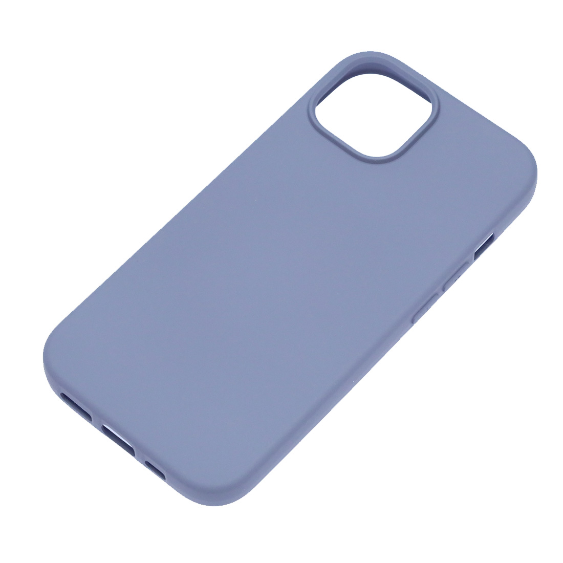 Чехол накладка NANO для APPLE iPhone 15, силикон, бархат, цвет космический серый