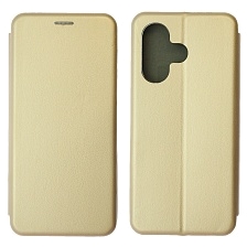 Чехол книжка STYLISH для INFINIX Hot 30i, экокожа, визитница, цвет золотистый