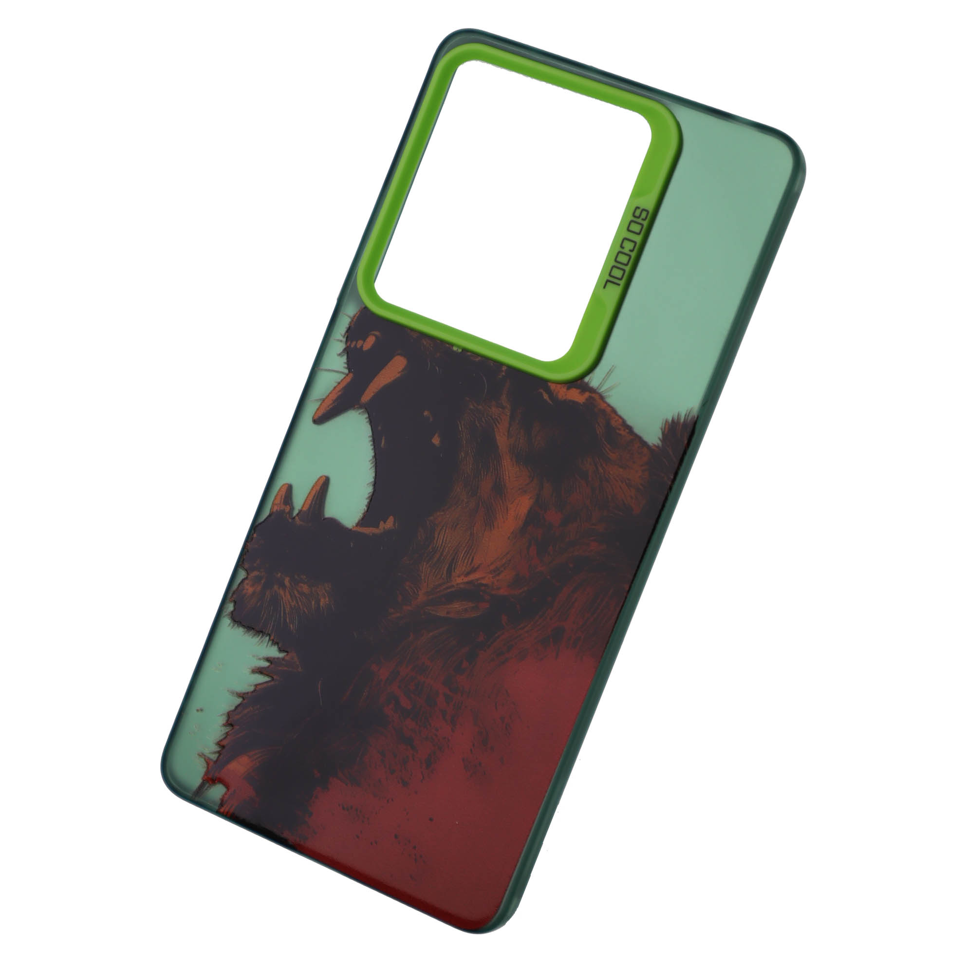 Чехол накладка для XIAOMI Redmi Note 13 Pro 4G, POCO M6 Pro 4G, пластик, силикон, рисунок Рычащий лев
