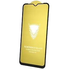 Защитное стекло KADOO для SAMSUNG Galaxy A10 (SM-A105), M10 (SM-M105), A10s (SM-A107), цвет окантовки черный