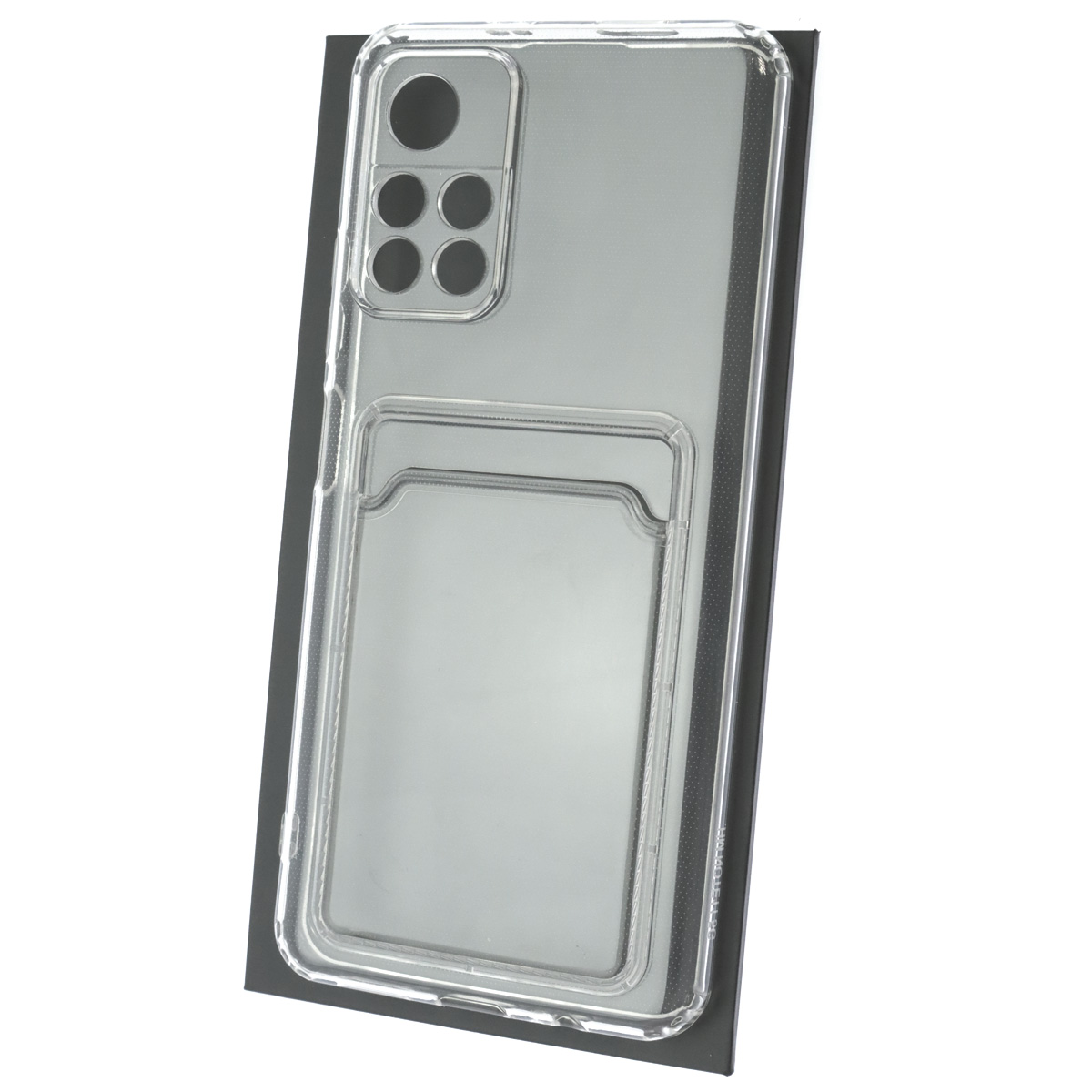 Чехол накладка CARD CASE для XIAOMI Redmi Note 11 5G, Redmi Note 11T 5G, XIAOMI Poco M4 Pro 5G, силикон, отдел для карт, цвет прозрачный