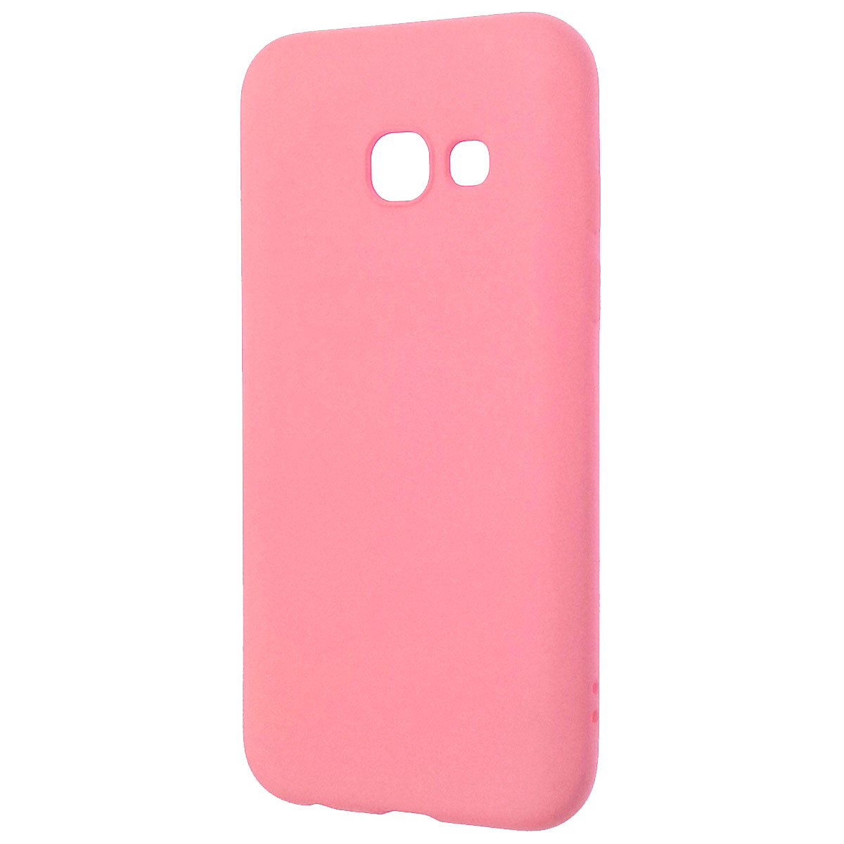 Чехол накладка Fashion Case для SAMSUNG Galaxy A3 2017 (SM-A320), силикон, цвет светло розовый