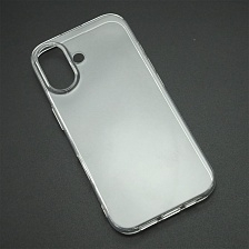 Чехол накладка для APPLE iPhone 17, силикон, защита камеры, цвет прозрачный