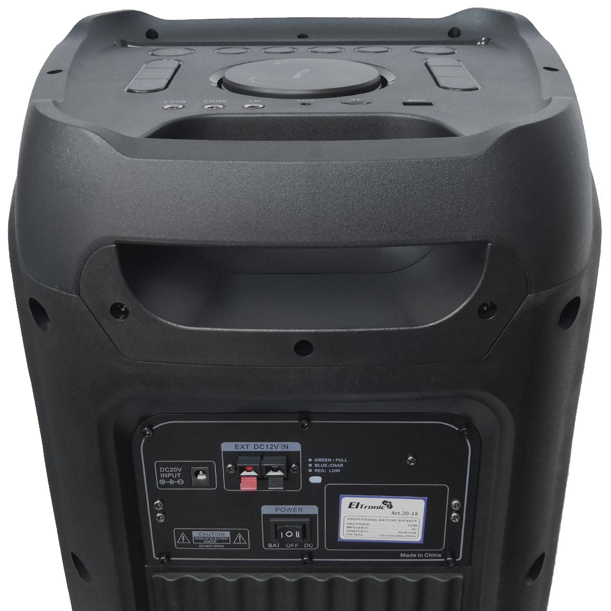 Активная акустическая система (комбик) 10"х2 Eltronic EL 20-18 FIRE BOX 1000 TWS Активная акустическая система (комбик) 10"х2 Eltronic EL 20-18 FIRE BOX 1000 TWS