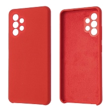 Чехол накладка Silicon Cover для SAMSUNG Galaxy A32 4G (SM-A325F), силикон, бархат, цвет красный