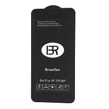 Защитное стекло 5D BRAUFFEN для APPLE iPhone 7 Plus, 8 Plus (5.5"), AAA класс, цвет окантовки черный