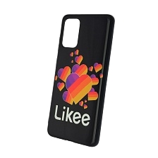 Чехол накладка для SAMSUNG Galaxy S20 Plus (SM-G985), силикон, рисунок Likee Black.