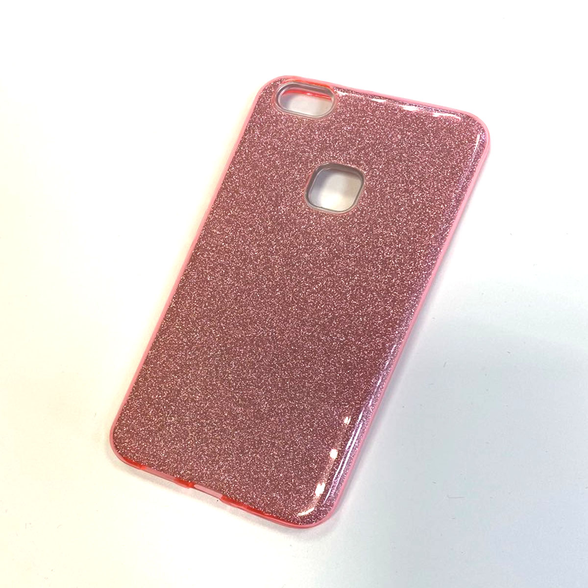 Чехол накладка для HUAWEI Honor P10 Lite, силикон, блестки, цвет розовый.