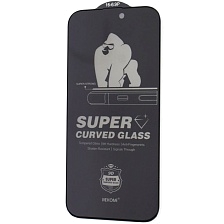 Защитное стекло Антишпион KINGKONG для APPLE iPhone 16 Pro Max (6.9"), цвет окантовки черный