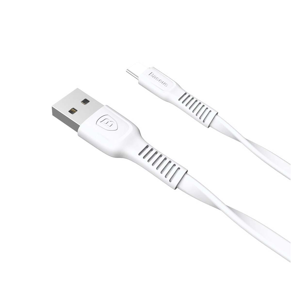 Кабель BASEUS Tough Series USB Type C, 2A, длина 1 метр, цвет белый