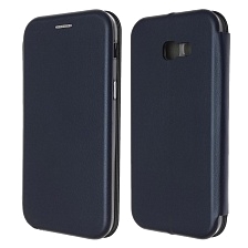 Чехол книжка STYLISH для SAMSUNG Galaxy A5 2017 (SM-A520), экокожа, визитница, цвет темно синий