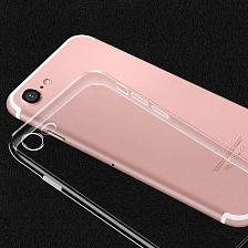 Чехол накладка J-Case для APPLE iPhone 7, 8, силикон, цвет прозрачный.