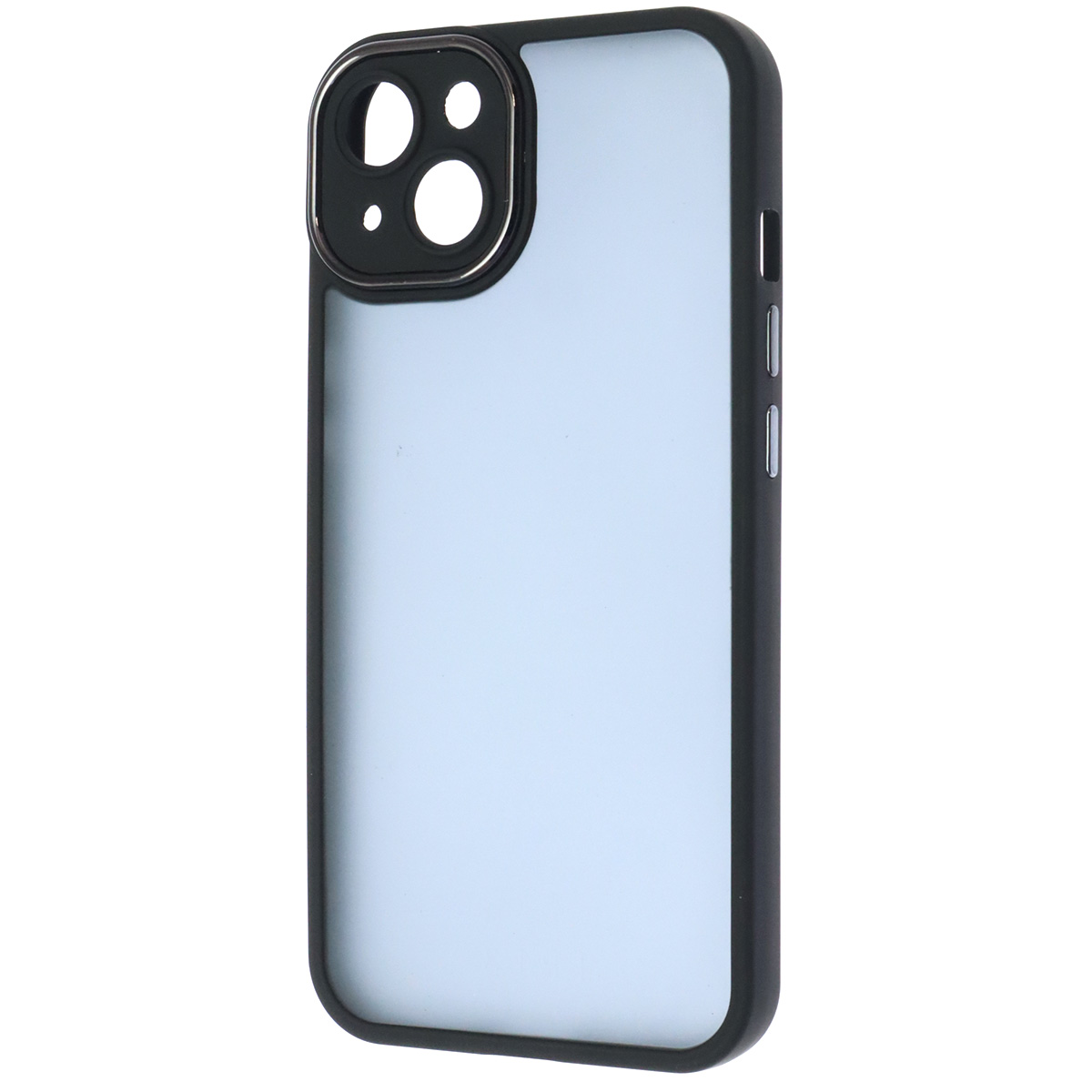 Чехол накладка KING для APPLE iPhone 13 (6.1"), силикон, пластик, защита камеры, цвет окантовки черный