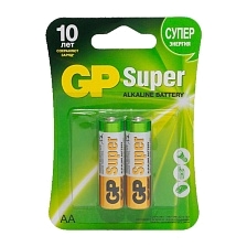 Батарейка GP Super LR6 AA BL2 Alkaline 1.5V