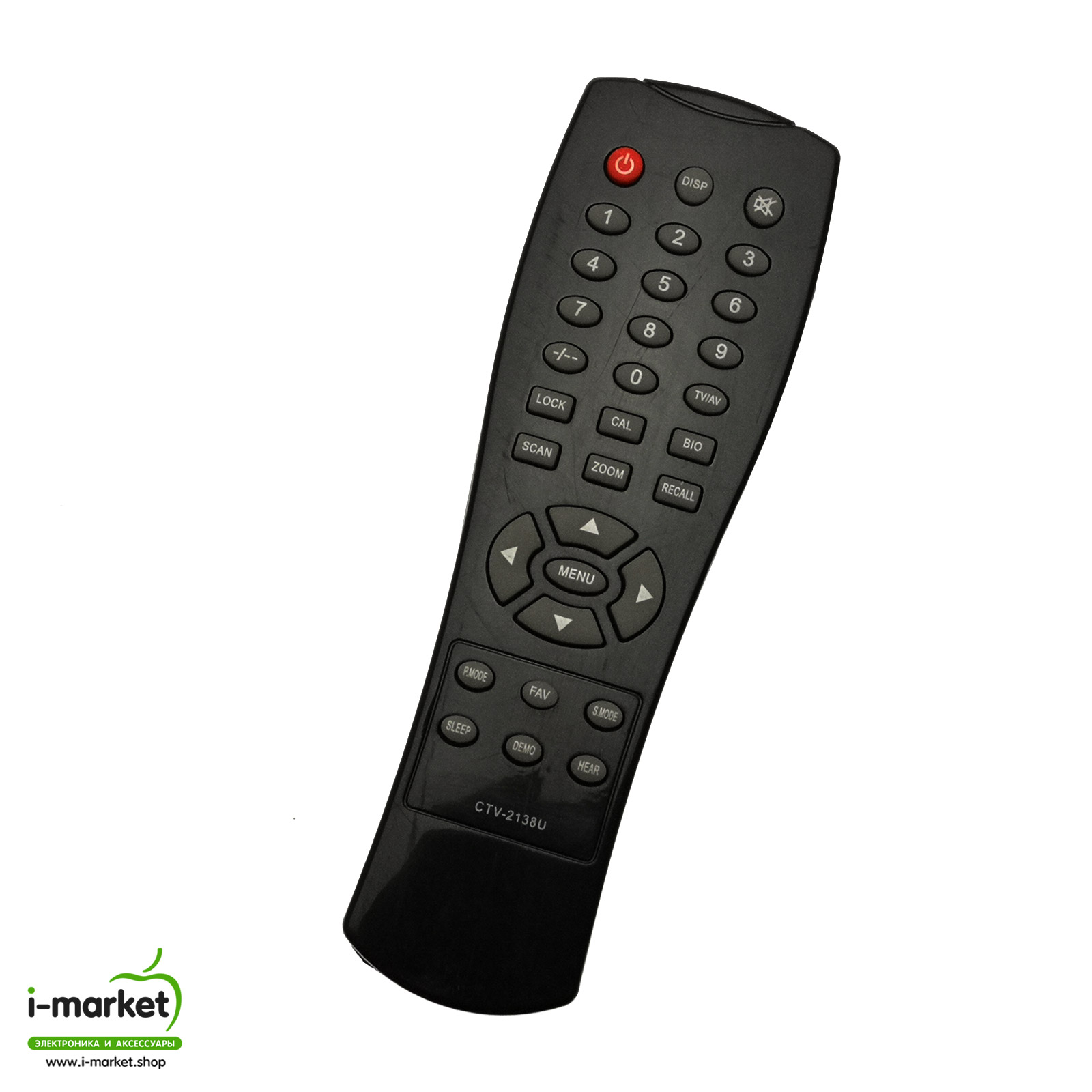 Пульт ДУ для ERISSON Supra к следующим моделям: CTV-2118MS, CTV-2138U