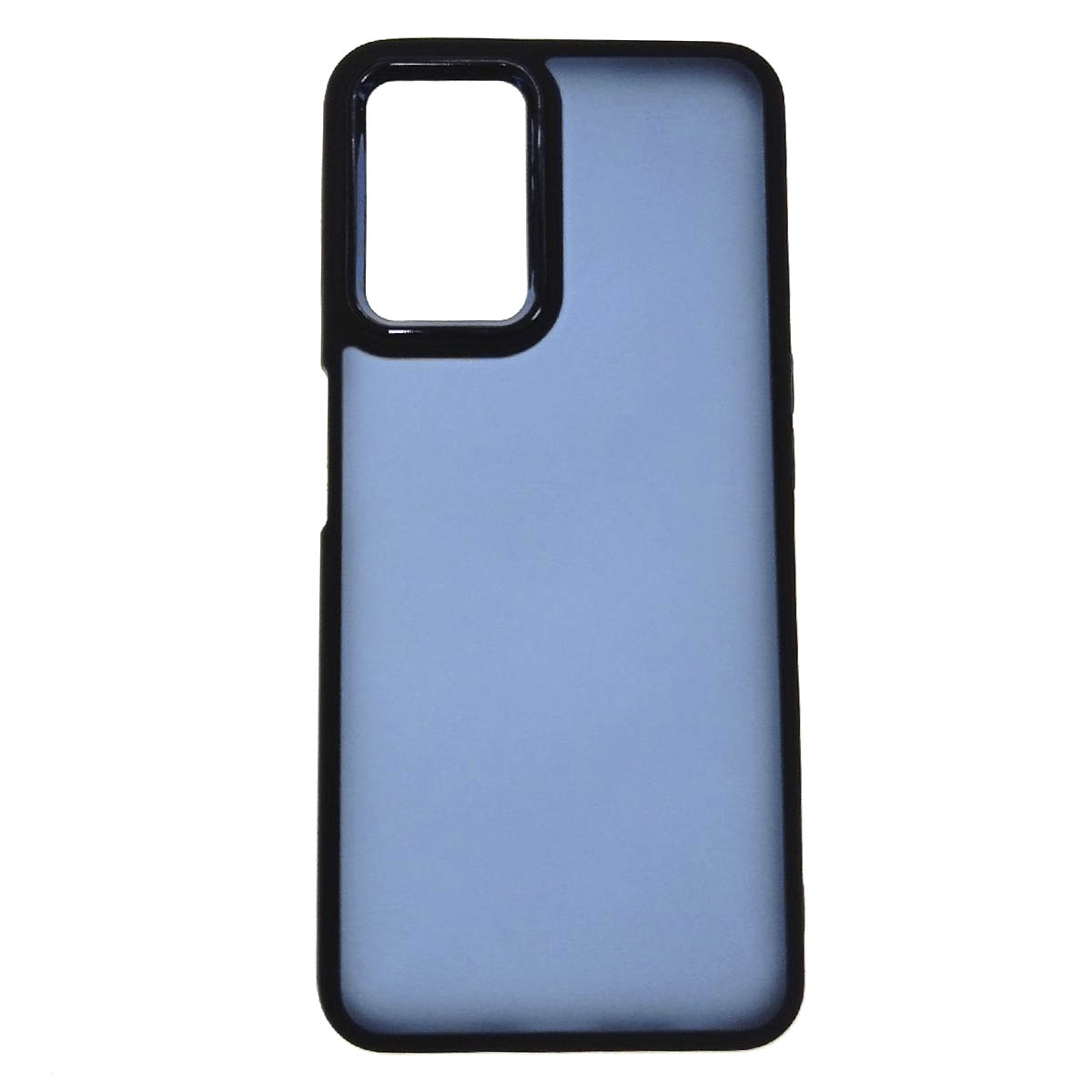 Чехол накладка для Realme 9i, силикон, пластик, цвет окантовки темно синий