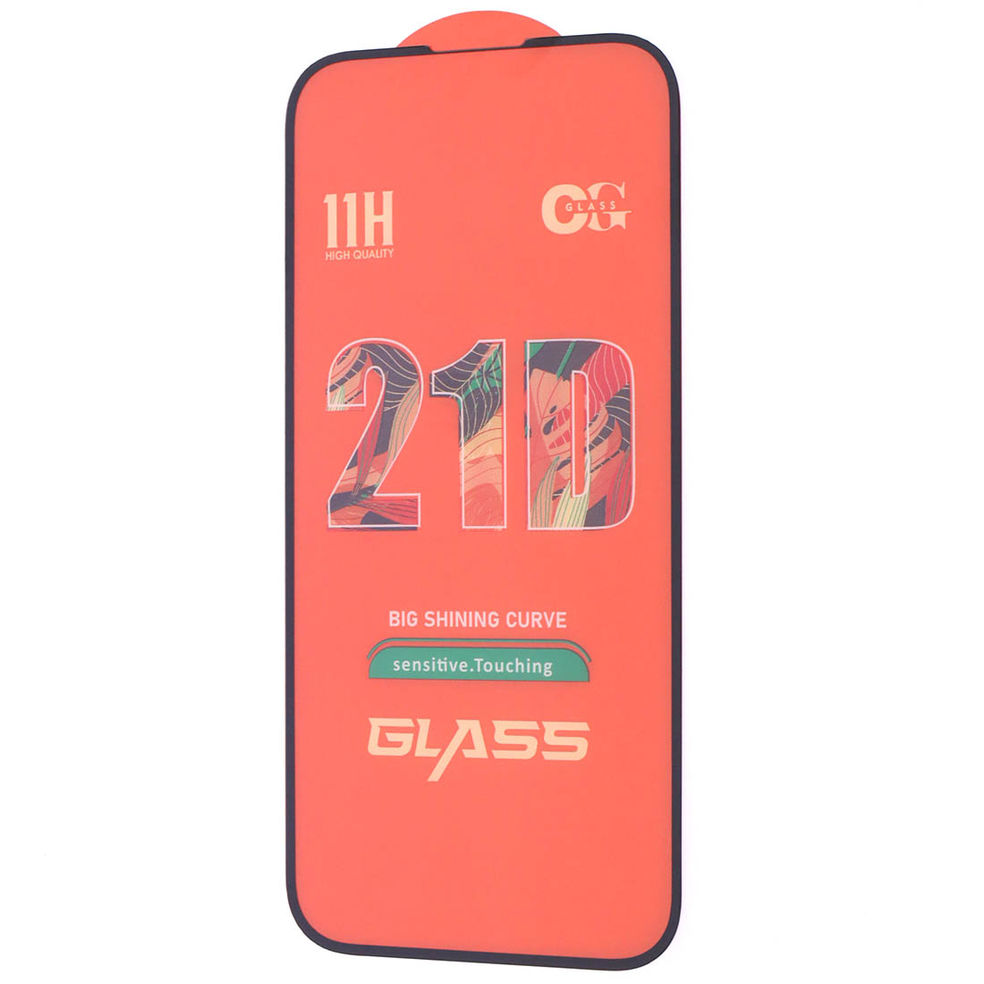 Защитное стекло 21D для APPLE iPhone 15 Pro (6.1"), цвет окантовки черный
