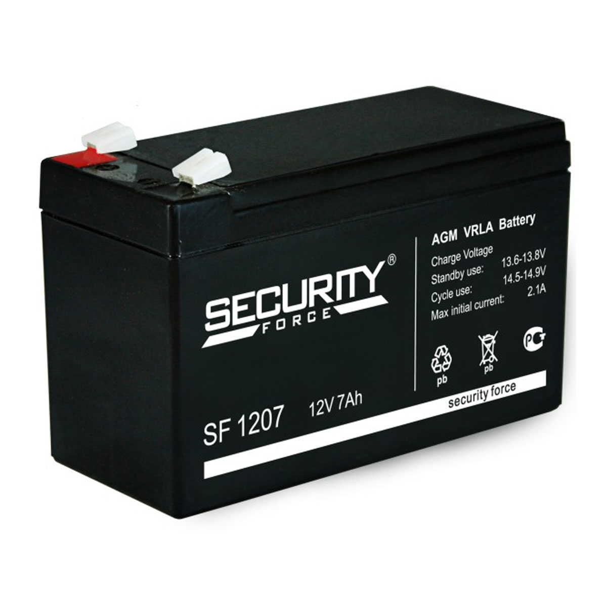 Батарея аккумуляторная свинцово-кислотная SECURITY FORCE SF 1207 12V 7Ah
