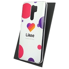 Чехол накладка Vinil для XIAOMI Redmi 9, силикон, рисунок Likee, цвет белый Чехол накладка Vinil для XIAOMI Redmi 9, силикон, рисунок Likee, цвет белый