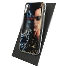 Чехол накладка для APPLE iPhone X, iPhone XS, силикон, глянцевый, рисунок Терминатор
