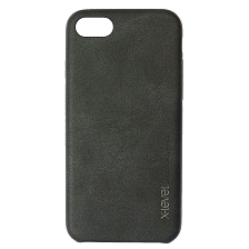 Чехол накладка для APPLE iPhone 7, iPhone 8, силикон, замшевая, цвет черный