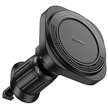 Автомобильный магнитный держатель HOCO H28 для смартфона, в воздуховод, цвет черный