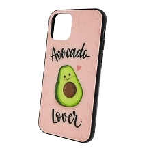 Чехол накладка для APPLE iPhone 11 Pro, силикон, стекло, рисунок AVOCADO LOVER.