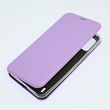 Чехол книжка STYLISH для ITEL A48, экокожа, визитница, цвет сиреневый