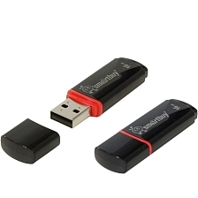 Флешка USB 2.0 16GB SMARTBUY Crown, цвет черный Флешка USB 2.0 16GB SMARTBUY Crown, цвет черный