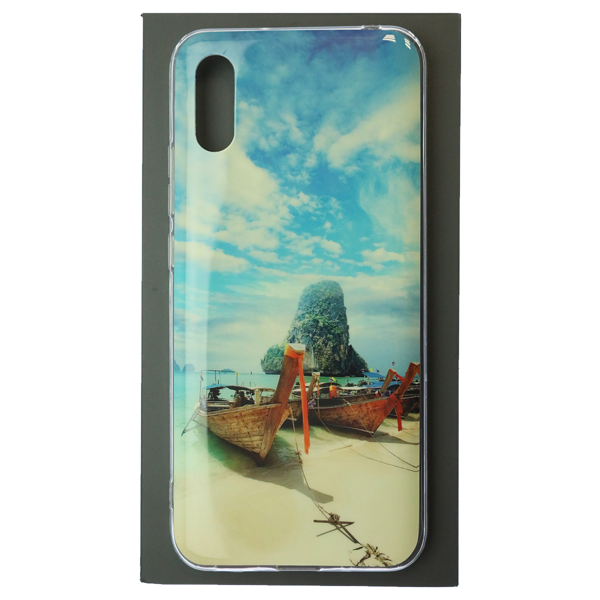 Чехол накладка для XIAOMI Redmi 9A, силикон, глянцевый, рисунок Пляж