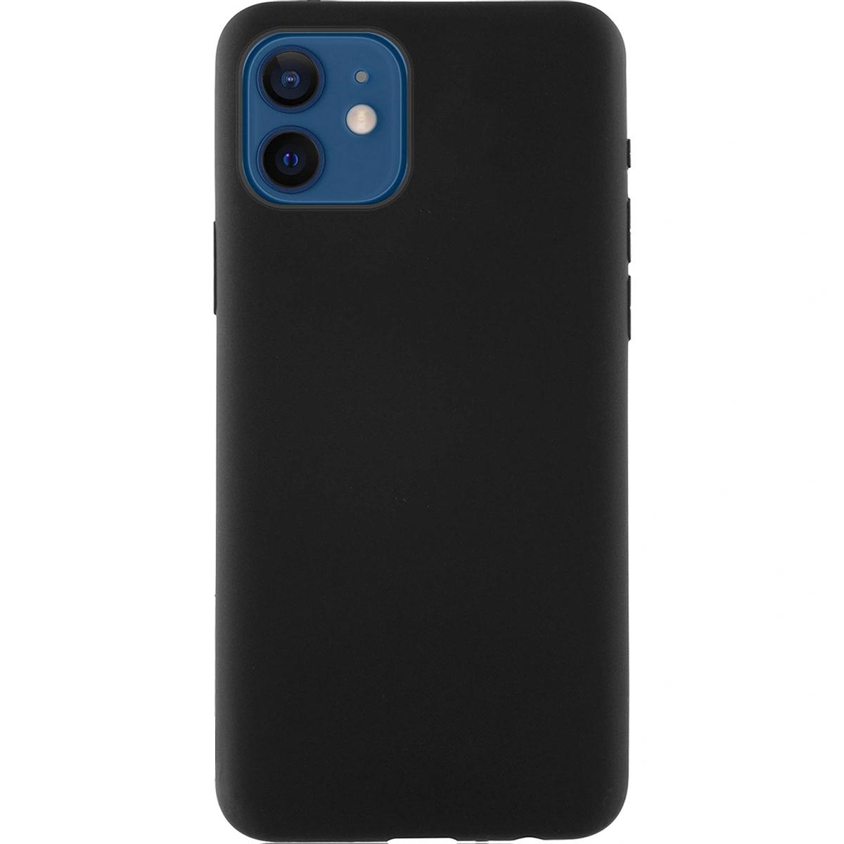 Чехол накладка для APPLE iPhone 12 mini (5.4"), силикон, цвет черный