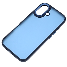 Чехол накладка для APPLE iPhone 16 (6.1"), силикон, пластик, цвет темно синий Чехол накладка для APPLE iPhone 16 (6.1"), силикон, пластик, цвет темно синий