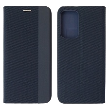 Чехол книжка MESH для XIAOMI Redmi Note 11 Pro Plus 5G, текстиль, силикон, бархат, визитница, цвет темно синий