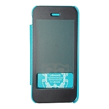 USAMS чехол-книга для IPHONE 5S Freeform Series голубой.