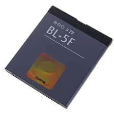 АКБ (Аккумулятор) BL-5F для мобильного телефона NOKIA 6210 Navigator, 6290, 6710, C5-SCDMA, E65, N93, N93i, N95, N96, X5, X5-01, X5-SCDMA, 950мАч Original