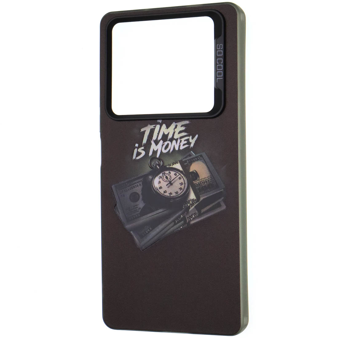 Чехол накладка для INFINIX NOTE 40 4G, защита камеры, силикон, рисунок TIME IS MONEY