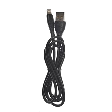 Кабель EARLDOM EC-126I USB Lightning 8 pin, 2.4А, длина 1 метр, силикон, цвет черный