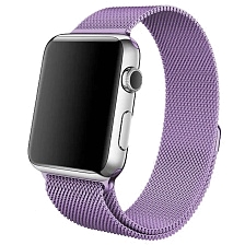 Ремешок для APPLE Watch, сетчатый, миланская петля Milano Loop, 38 - 40 mm, цвет сиреневый