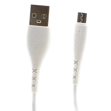 Кабель YESIDO CA26 Micro USB, 2.4A, длина 1 метр, цвет белый