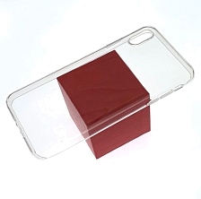 Чехол накладка для APPLE iPhone XS MAX, силикон, ультратонкая, цвет прозрачный.