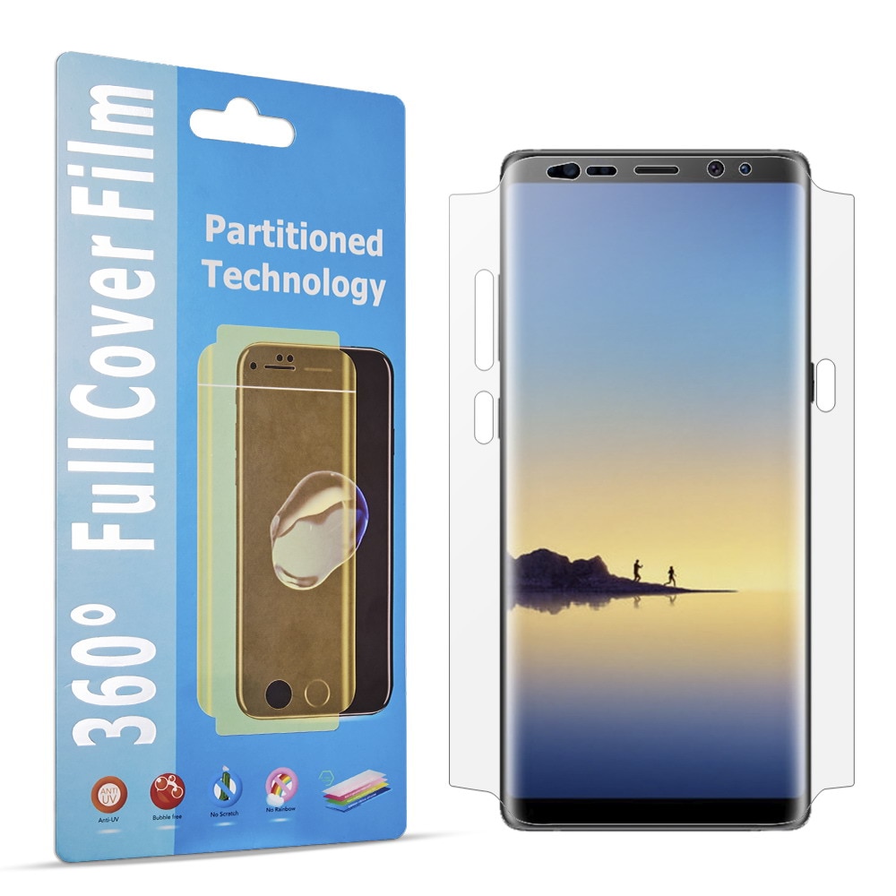 Защитная противоударная пленка Lito 360° Full Cover на 2 стороны для SAMSUNG Galaxy Note 8 (SM-N950) / Note 9 (SM-N960), прозрачная.