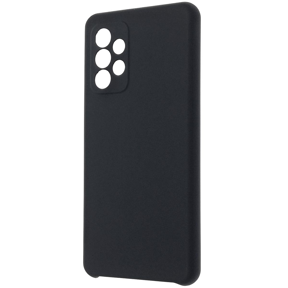 Чехол накладка Silicon Cover для SAMSUNG Galaxy A52 (SM-A525F), силикон, бархат, цвет черный